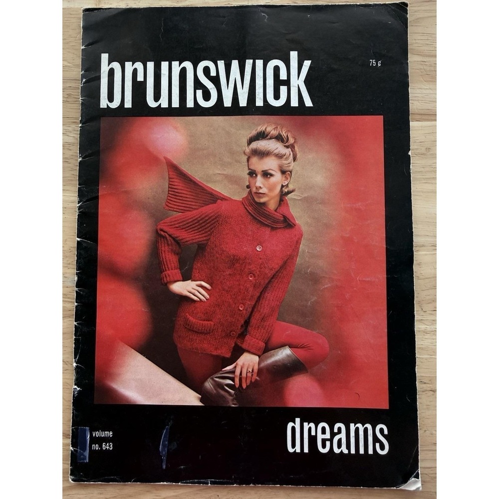 VTG BRUNSWICK Volume No. 643‎ DREAMS KNITTING BOOK Patterns